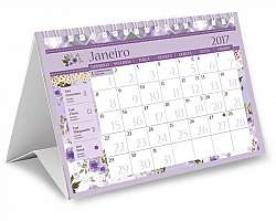 Calendário de mesa com espiral Calendário de mesa com espiral