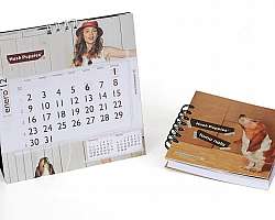 Calendário de mesa personalizado com fotos para imprimir