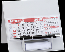 Calendário de mesa com espiral Calendário de mesa com espiral