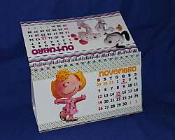 Calendário de mesa com espiral Calendário de mesa com espiral