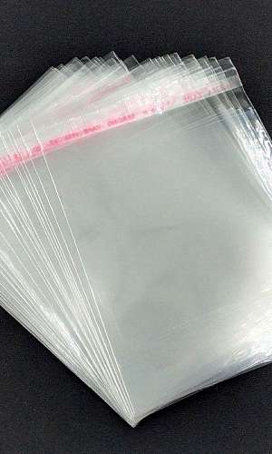 saco plástico transparente 15x20